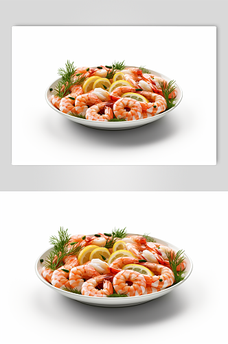 AI数字艺术高清餐厅海鲜拼盘美食摄影图片