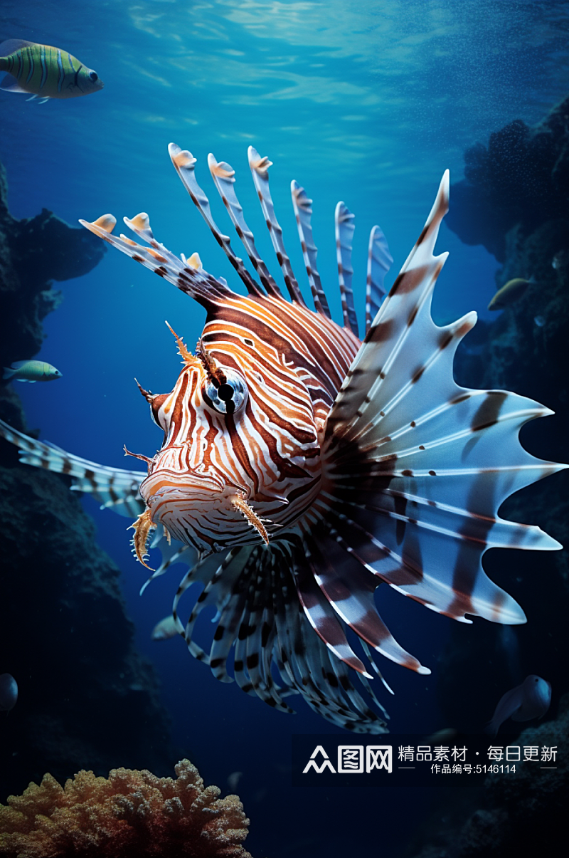 AI数字艺术海洋动物摄影图素材
