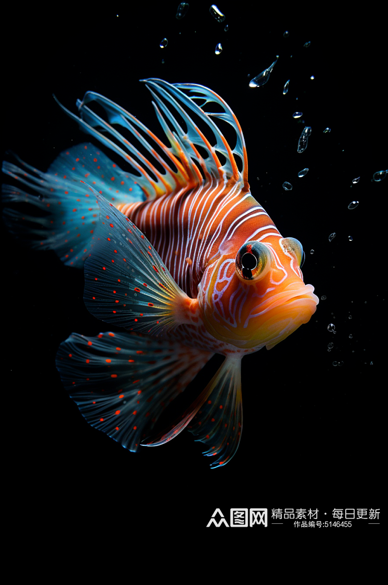 AI数字艺术海洋生物摄影图素材