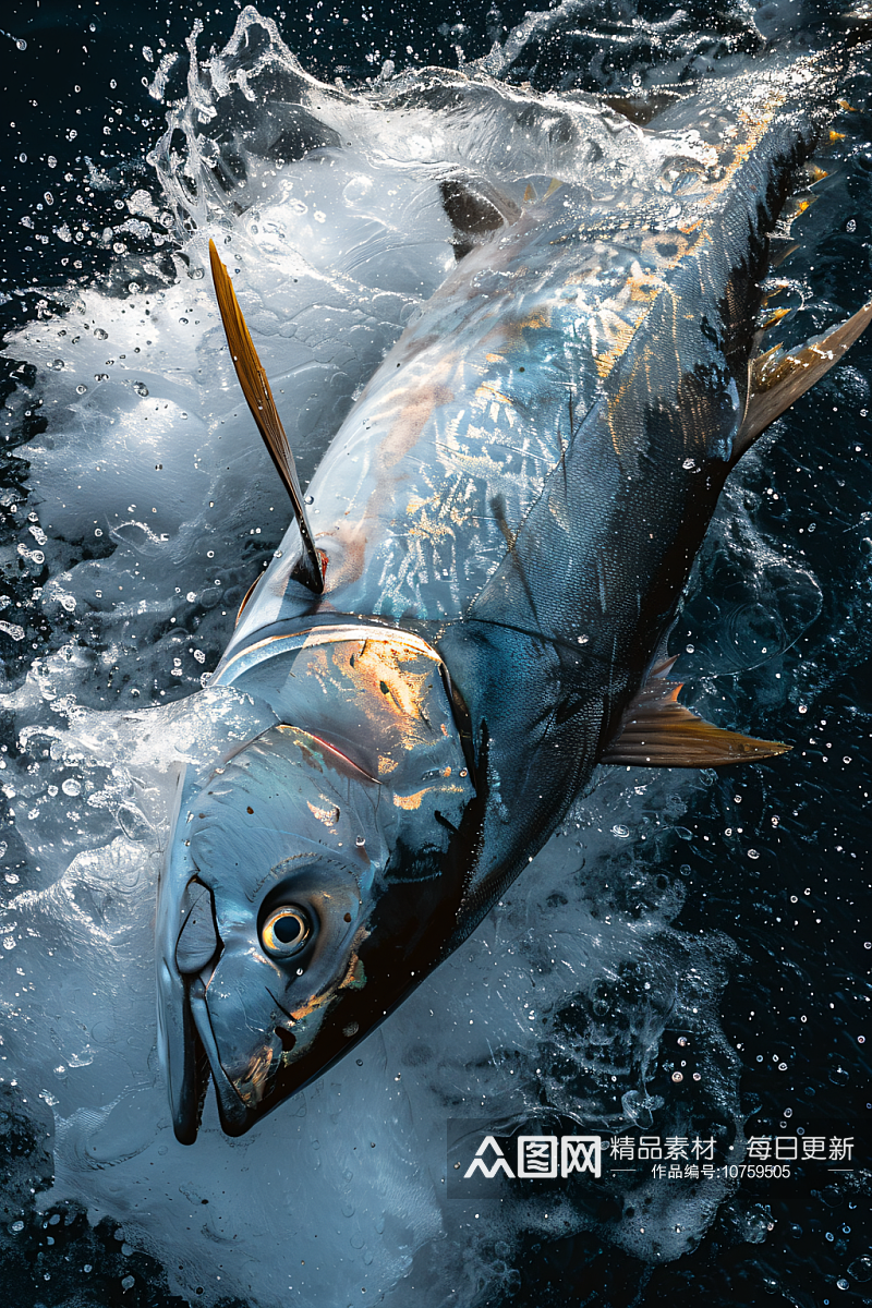 AI数字艺术海洋海鱼图片素材