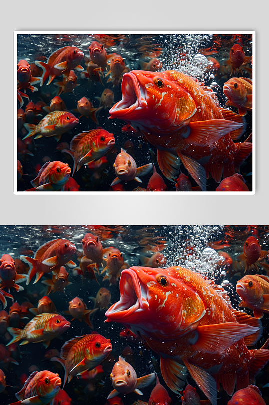 AI数字艺术海洋海鱼图片