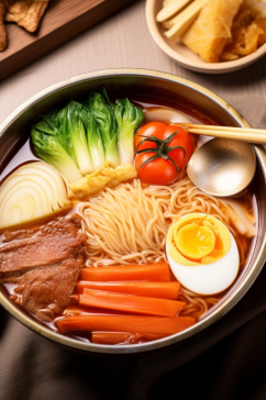 AI数字艺术美味韩国冷面食物美食摄影图片