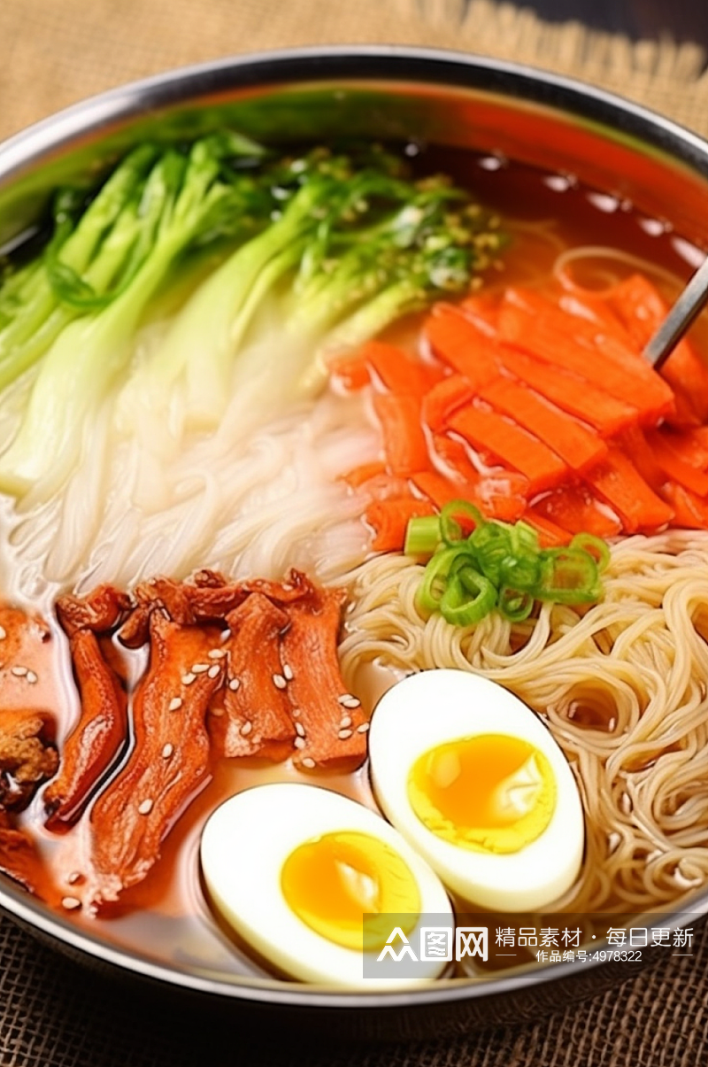 AI数字艺术高清韩国冷面食物美食摄影图片素材