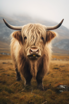 AI数字艺术清晰高原牦牛牲畜动物摄影图片