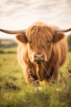 AI数字艺术呆萌高原牦牛牲畜动物摄影图片
