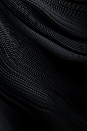 AI数字艺术黑色波浪褶皱纹理背景图