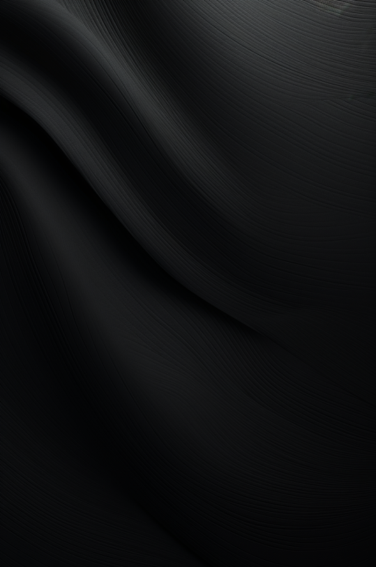 AI数字艺术黑色波浪褶皱纹理背景图-众图网