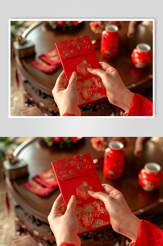AI数字艺术红包图片样机