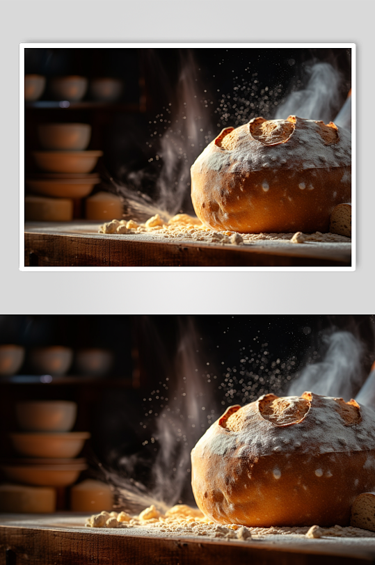 AI数字艺术简约烘焙做蛋糕摄影图片