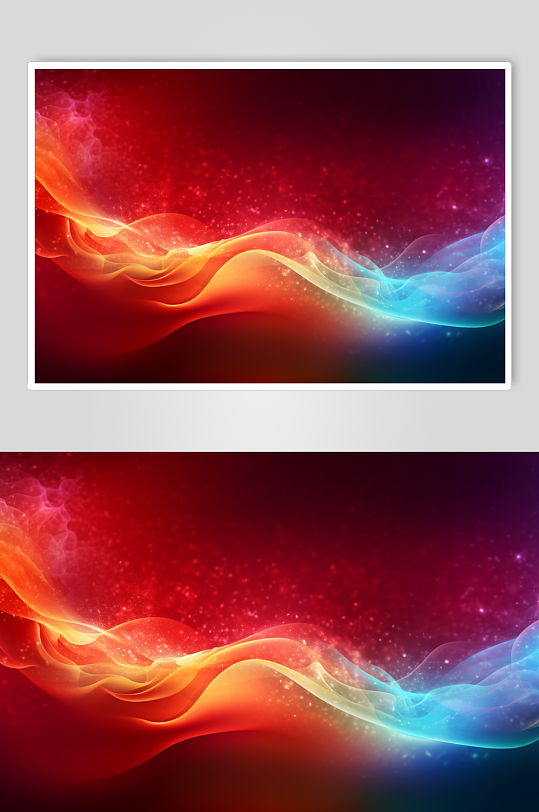 AI数字艺术彩色抽象线条背景-众图网