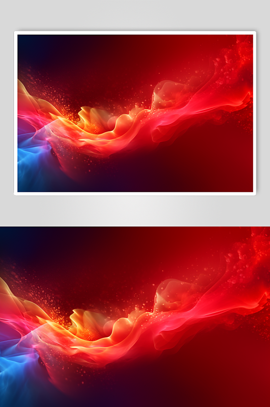 AI数字艺术彩色抽象线条背景-众图网