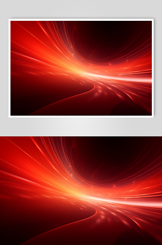 AI数字艺术红色抽象线条背景图-众图网