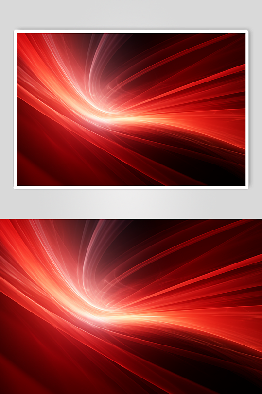 AI数字艺术红色抽象线条背景图