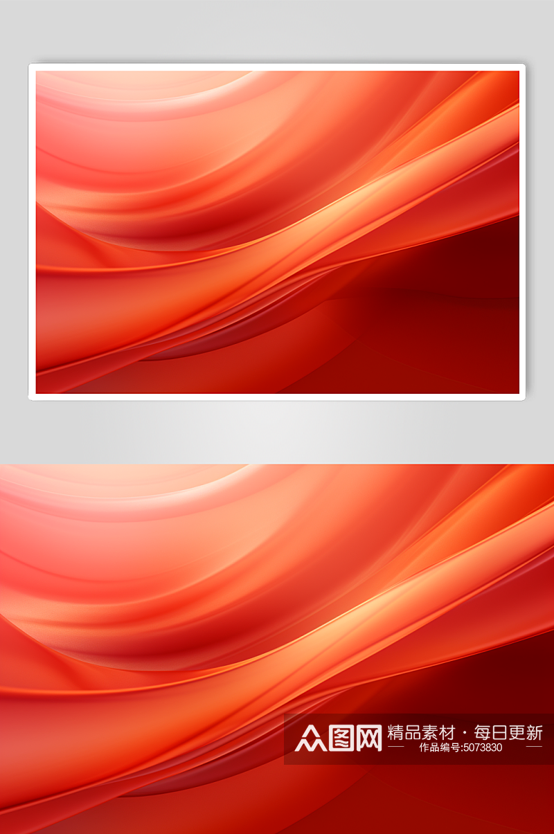 AI数字艺术红色抽象线条背景图素材