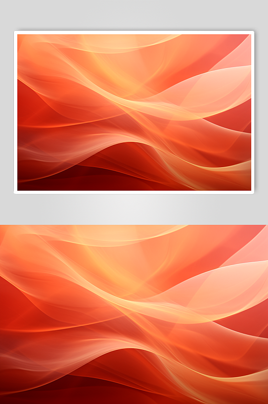 AI数字艺术红色抽象线条飘带背景-众图网