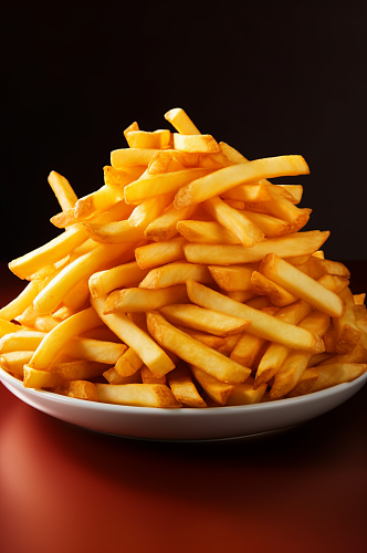 AI数字艺术美味薯条食物美食摄影图片