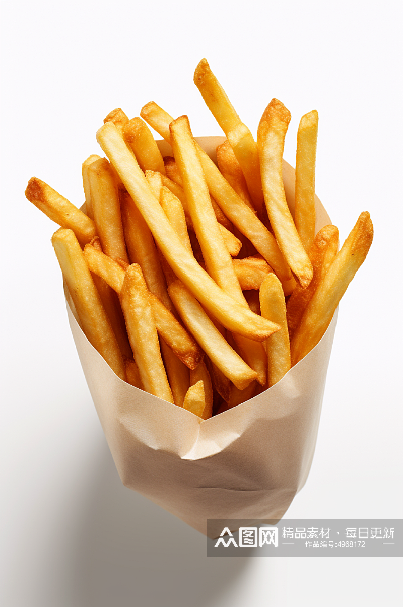 AI数字艺术美味薯条食物美食摄影图片素材