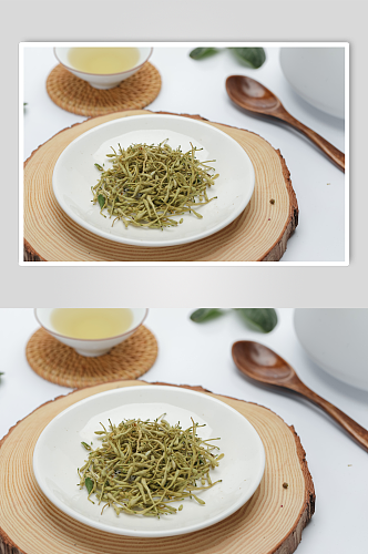 金银花茶茶文化茶道花茶摄影图