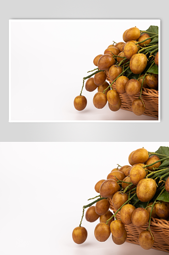果香四溢黄皮果水果摄影图片