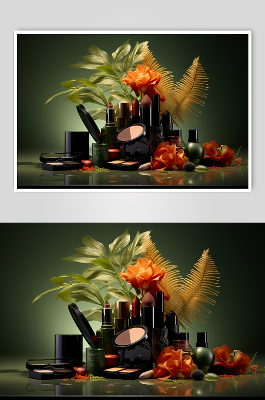 AI数字艺术化妆品摄影图-众图网