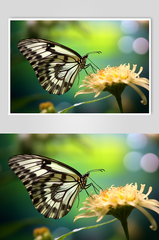 AI数字艺术简约超美蝴蝶昆虫摄影图片