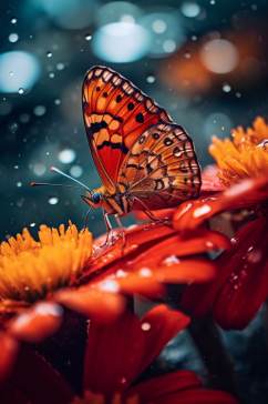 AI数字艺术简约超美蝴蝶昆虫摄影图片