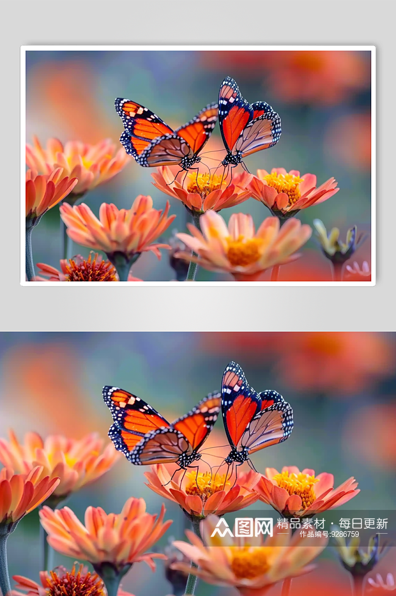 AI数字艺术昆虫蝴蝶图片素材