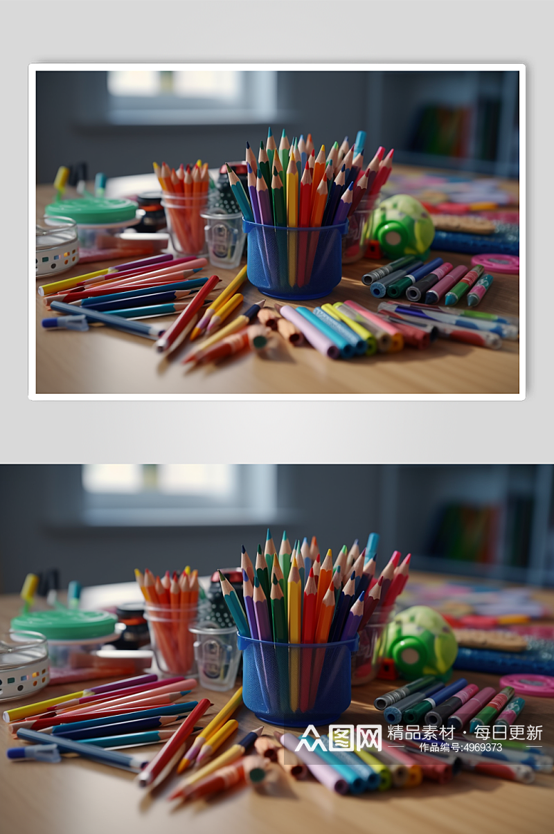 AI数字艺术画画绘画颜料画笔工具摄影图片素材
