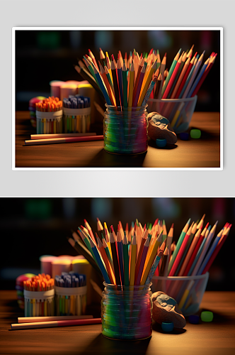 AI数字艺术画画绘画颜料画笔工具摄影图片