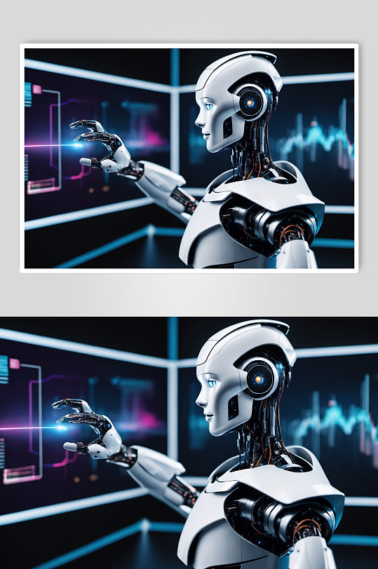 AI数字艺术互联网AI机器人模型