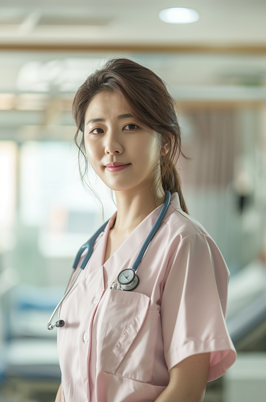 AI数字艺术护士肖像人物摄影图-众图网