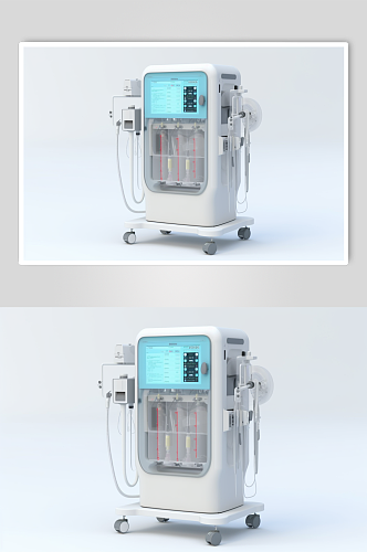 AI数字艺术高清呼吸机医疗仪器摄影图片