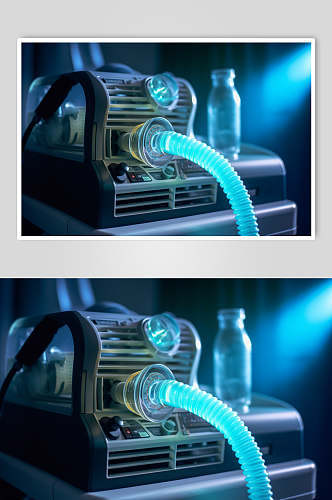 AI数字艺术高清呼吸机医疗仪器摄影图片