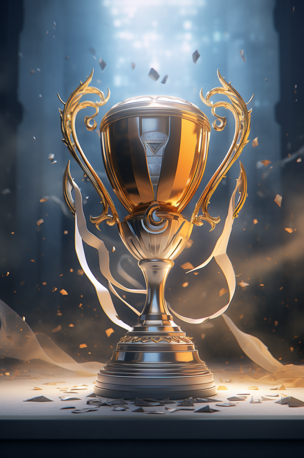 AI数字艺术C4D获奖冠军奖杯奖励模型素材下载-众图网