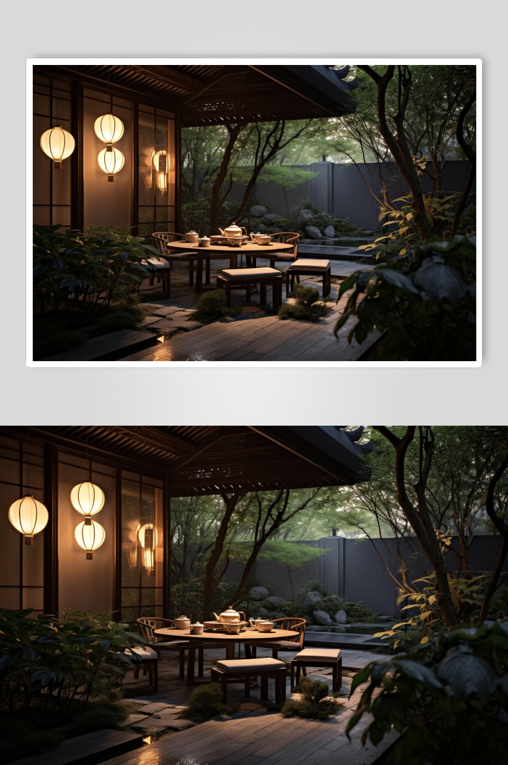 AI數(shù)字藝術(shù)江南民宿酒店室內(nèi)設(shè)計攝影圖素材