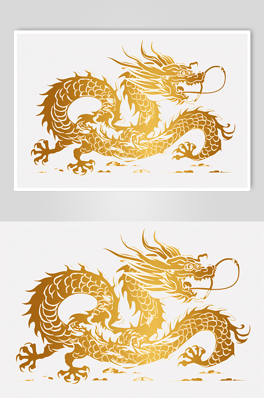 AI數(shù)字藝術(shù)剪紙風(fēng)十二生肖龍插畫元素