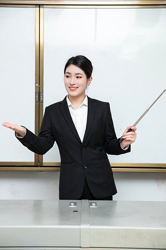 西装学校教师商务女生人物摄影图片