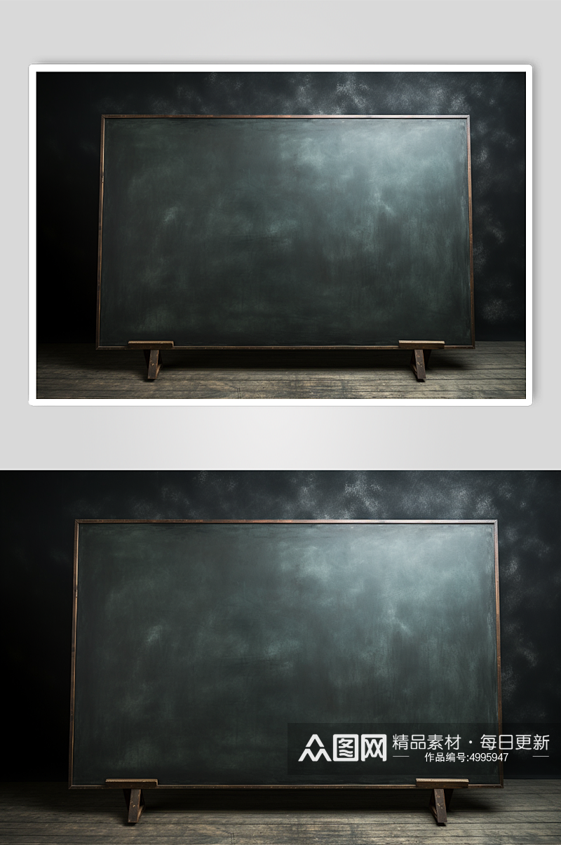 AI数字艺术高清教室黑板背景图片素材