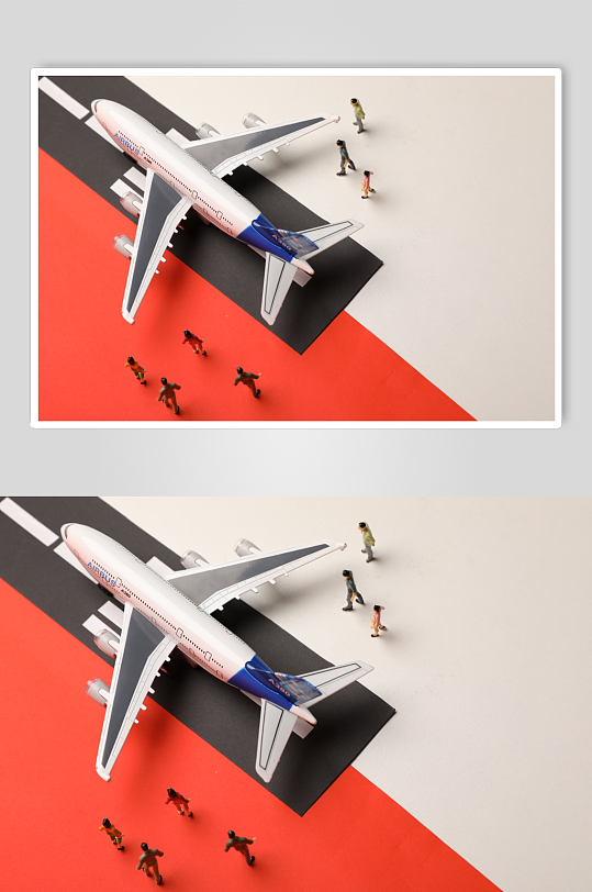 微缩飞机航空安全出行交通安全摄影图片