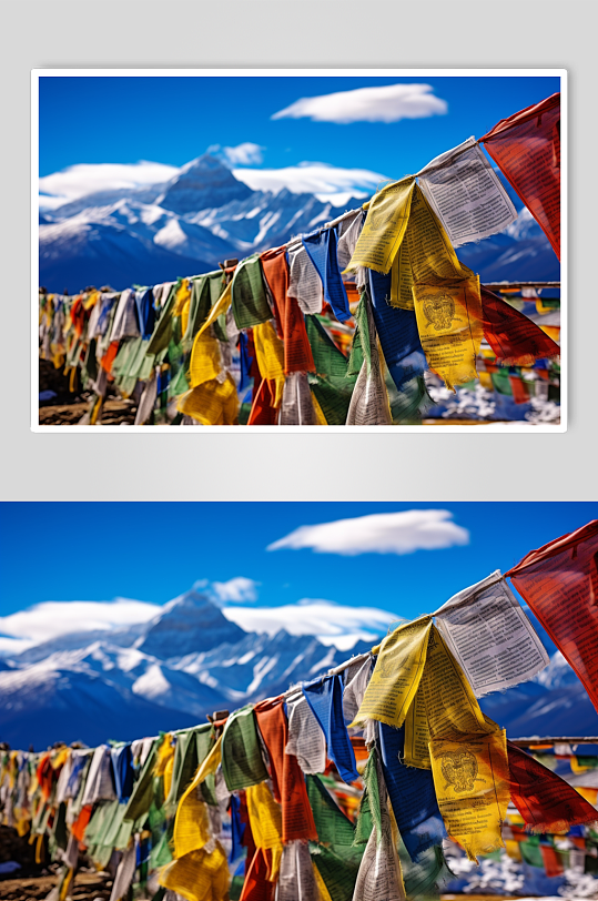 AI数字艺术自然风光经幡摄影图片-众图网