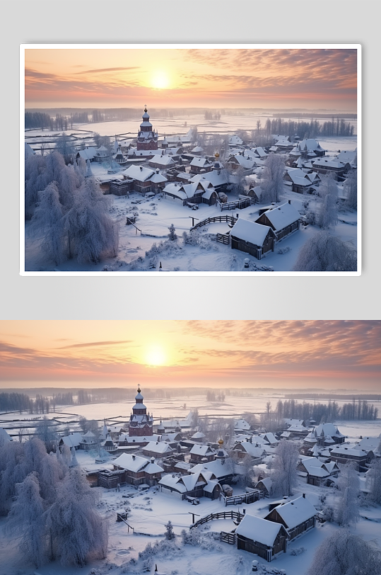 AI数字艺术境外旅游俄罗斯风景摄影图