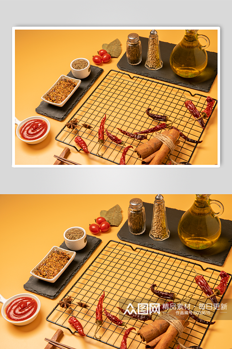 现代风厨房韩式小吃摄影图片素材