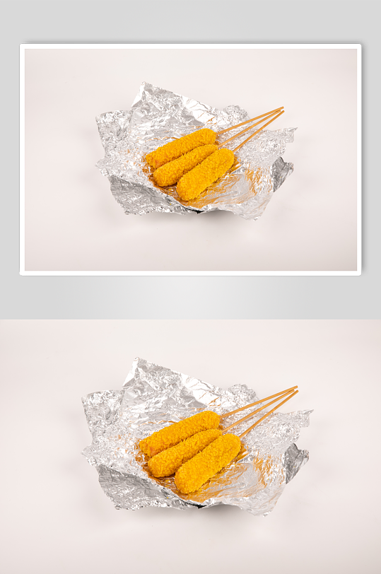 炸芝士棒韩式小吃美食摄影图片