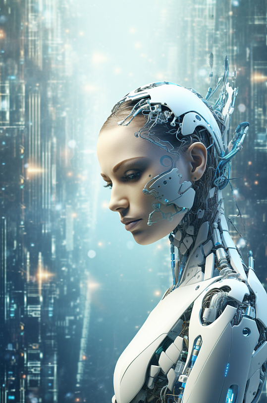 AI数字艺术互联网AI机器人模型-众图网