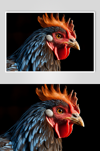 AI数字艺术母鸡鸡窝鸡圈家禽动物摄影图片