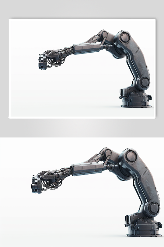 AI数字艺术高清维修工厂机械臂模型图片