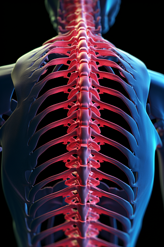 AI数字艺术医疗脊柱图片