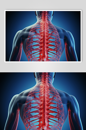 AI数字艺术医疗脊柱图片
