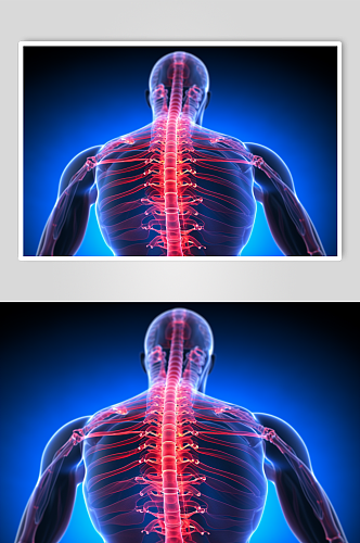AI数字艺术医疗脊柱图片