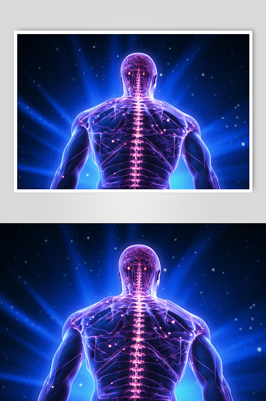 AI数字艺术医疗脊柱图片